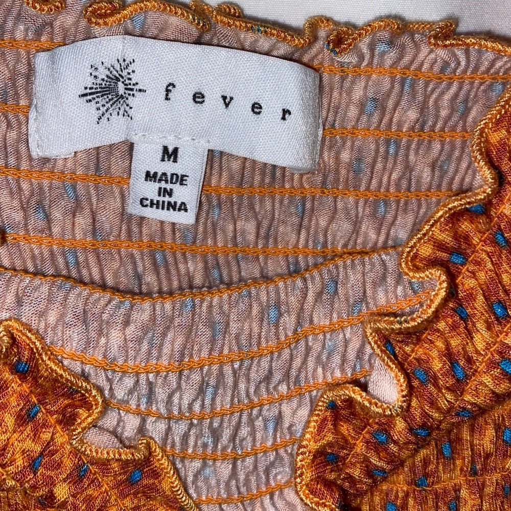 Fever Celosia Orange Mixed-Print Sleeveless Jumpsuit - Picture 4 of 7